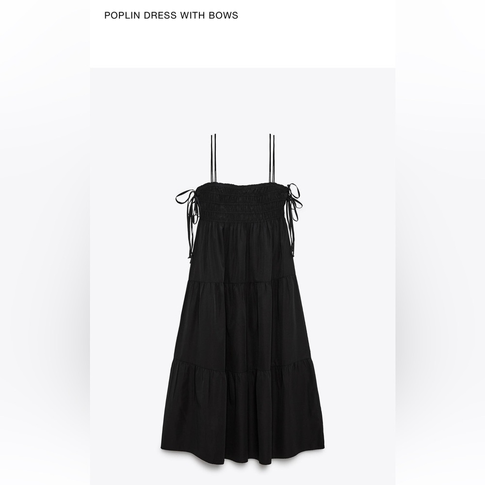 Zara Poplin Dress with Bows